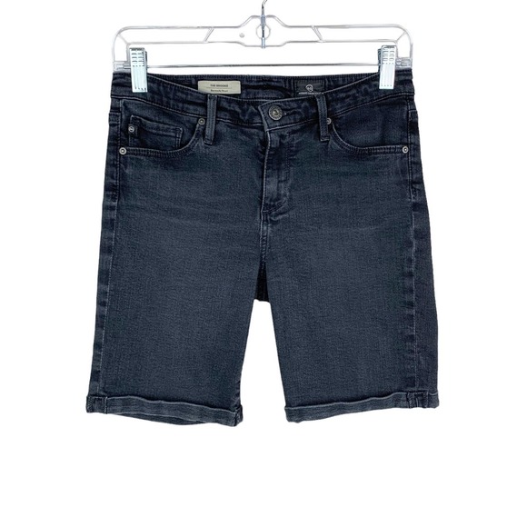 AG Adriano Goldschmied Pants - AG Adriano Goldschmied Jean Shorts Brooke Faded Black Bermuda Women’s 27